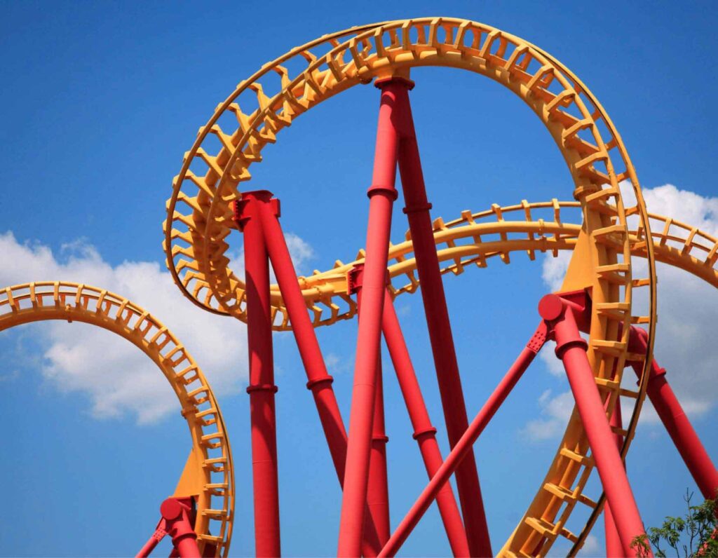 is investing risky, like a rollercoaster?